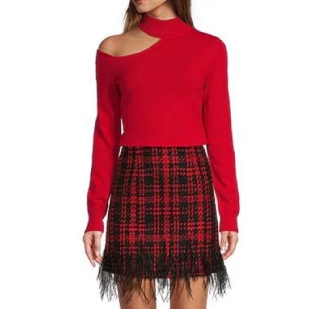 Antonio Melani “Dalia Tweed” skirt feather new with tag - Picture 3 of 5